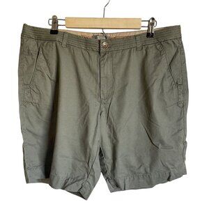 NWOT Natural Reflections Size 16 Green Chino Shorts 100% Cotton